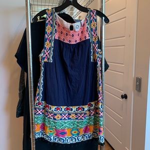 Anthropologie patterned dress